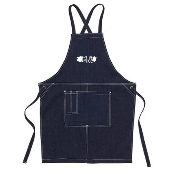 ウォッシュ　キャンバス＆ツイル　エプロン(クロスタイプ)