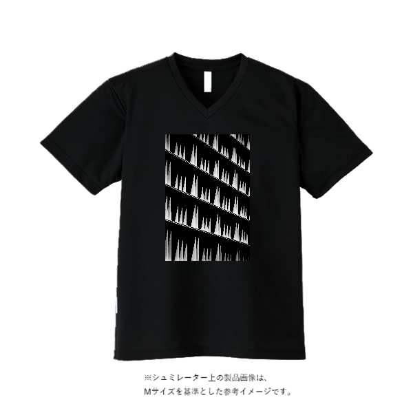 4.4オンス ドライ Vネック Tシャツ