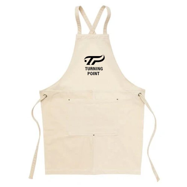 ウォッシュ　キャンバス＆ツイル　エプロン(クロスタイプ)