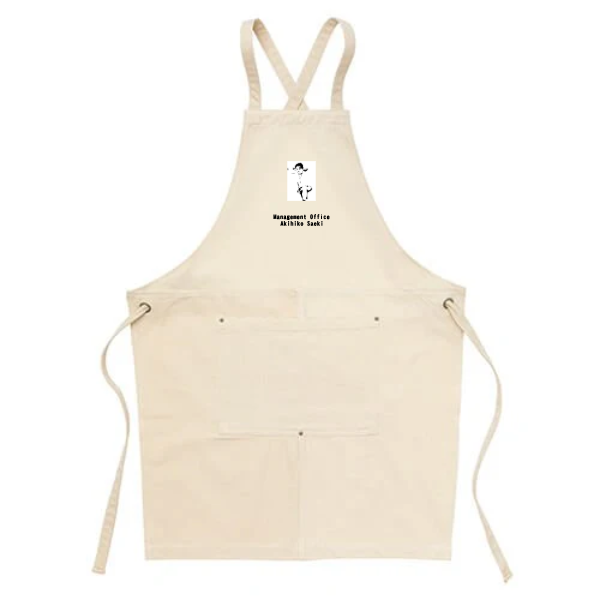 ウォッシュ　キャンバス＆ツイル　エプロン(クロスタイプ)