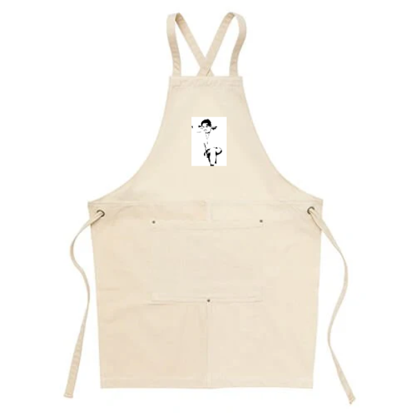 ウォッシュ　キャンバス＆ツイル　エプロン(クロスタイプ)