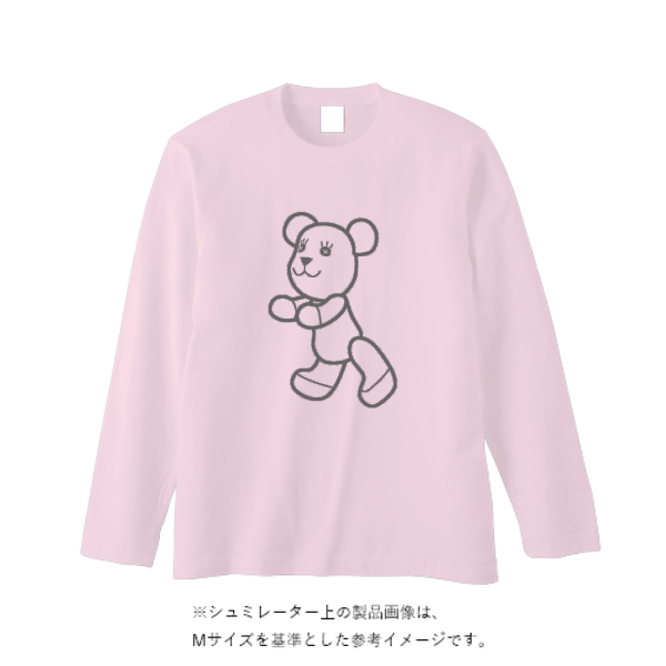 5.6オンス ヘビーウェイト長袖Tシャツ（リブ無し）
