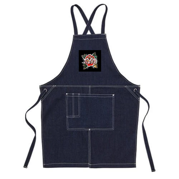 ウォッシュ　キャンバス＆ツイル　エプロン(クロスタイプ)