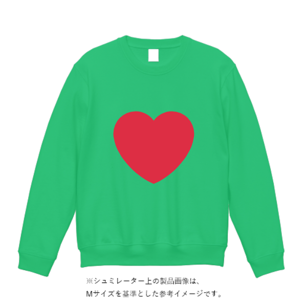 8.4オンス クルーネックライトトレーナー