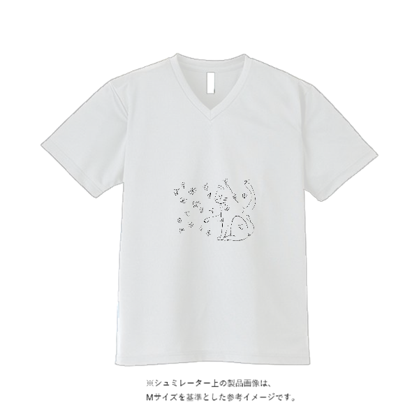 4.5オンス ジャパンフィット アダルト Vネック Tシャツ