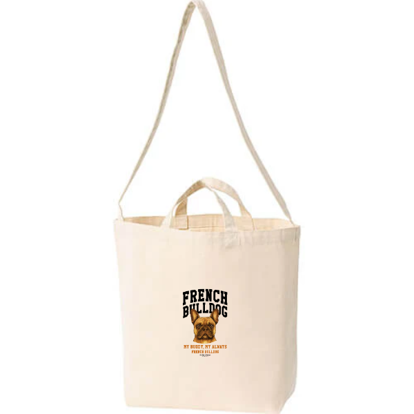 キャンバスショルダートート（ポケット付き）