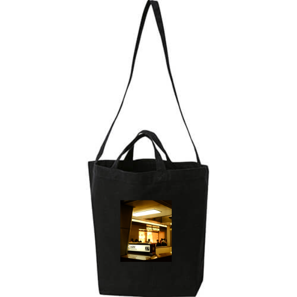 キャンバスショルダートート（ポケット付き）