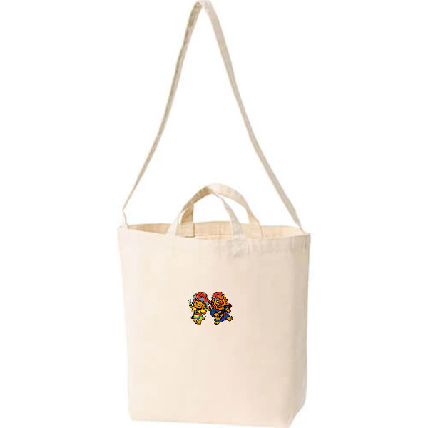 キャンバスショルダートート（ポケット付き）