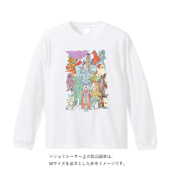 6.1オンスガーメントダイ長袖Tシャツ