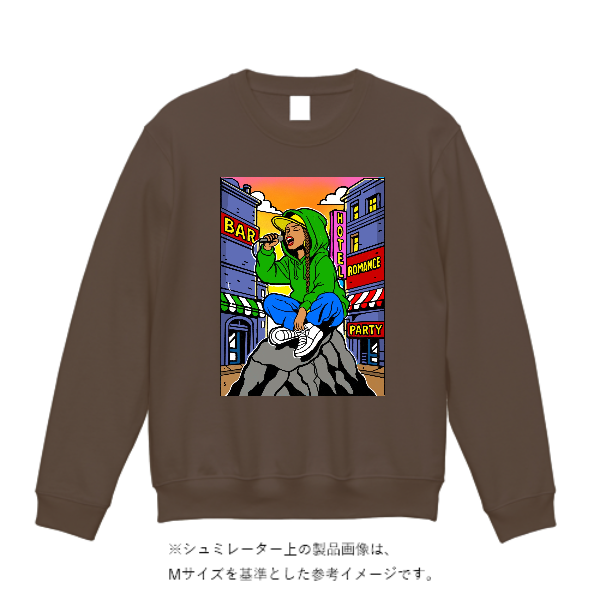 10.0オンス T/C クルーネック スウェット