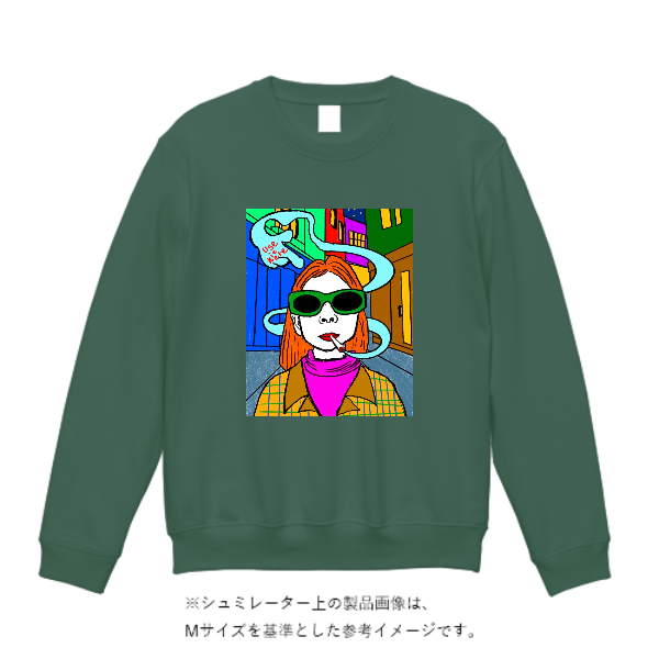 10.0オンス クルーネック スウェット