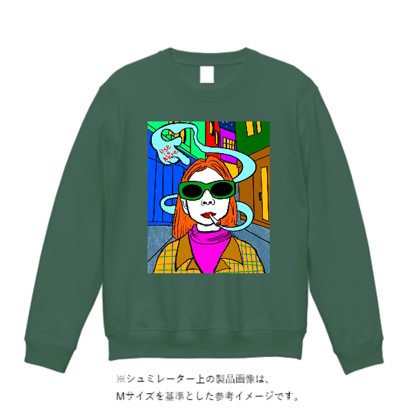 10.0オンス T/C クルーネック スウェット