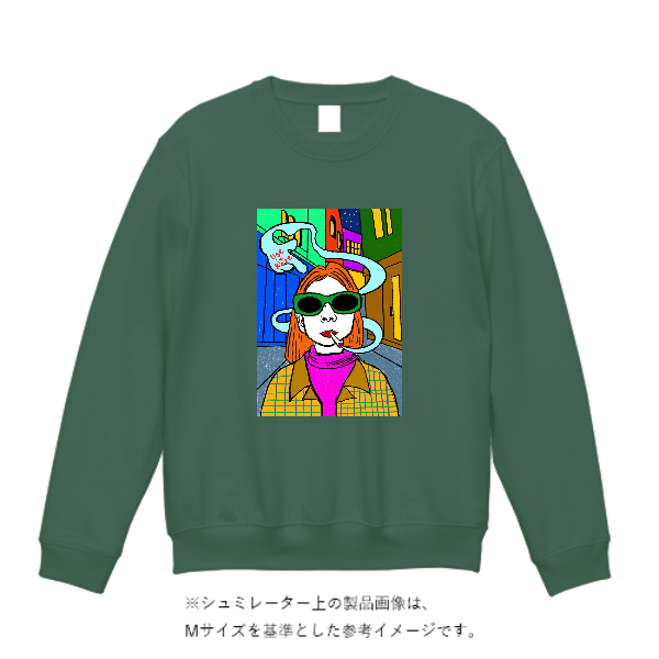 10.0オンス クルーネック スウェット