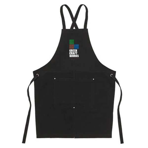 ウォッシュ　キャンバス＆ツイル　エプロン(クロスタイプ)