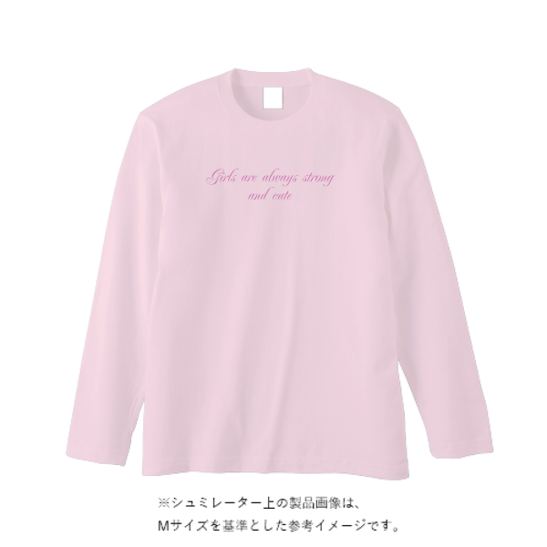 5.6オンス ヘビーウェイト長袖Tシャツ（リブ無し レディース）