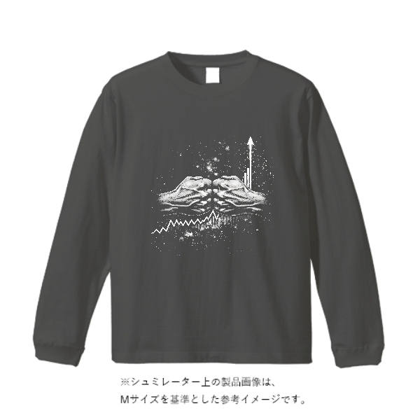 6.1オンスガーメントダイ長袖Tシャツ