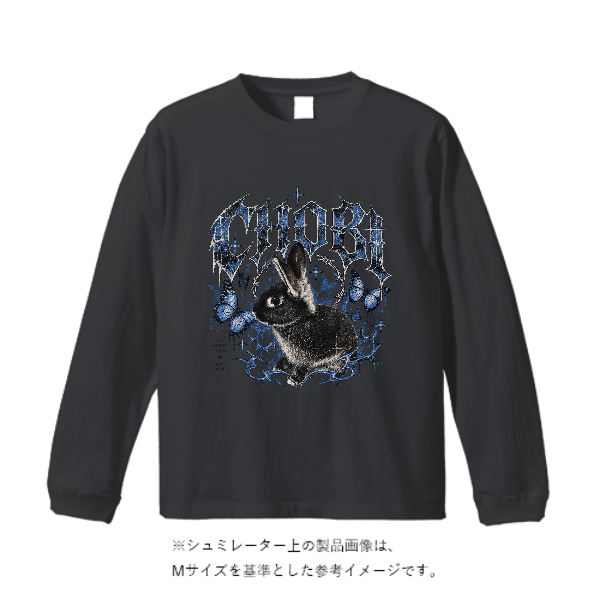 6.2オンス オープンエンド フェードウォッシュ ロングスリーブ Tシャツ（2.1インチリブ）