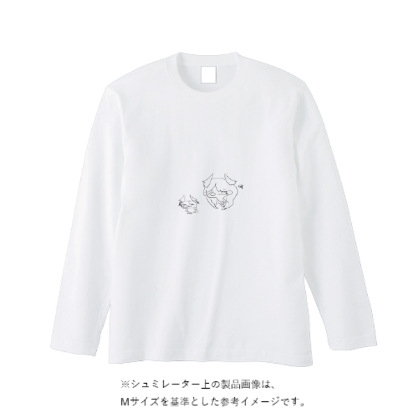 5.6オンス ヘビーウェイト長袖Tシャツ（リブ無し）