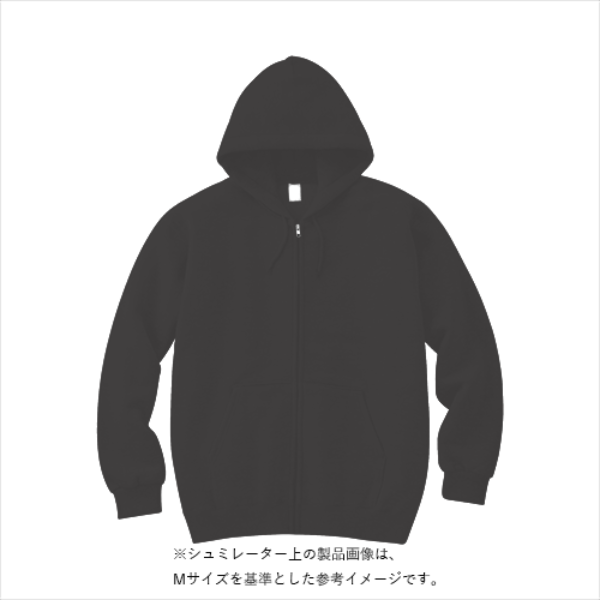 12.4オンス ヘビーウェイトジップパーカ