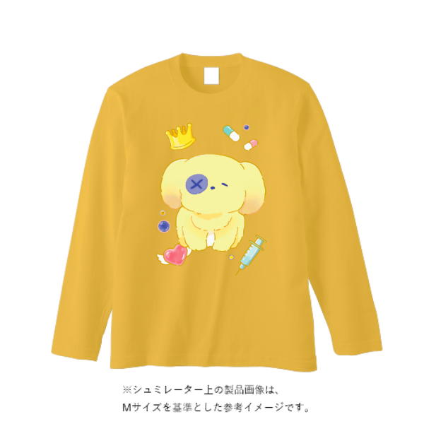 5.6オンス ヘビーウェイト長袖Tシャツ（リブ無し）