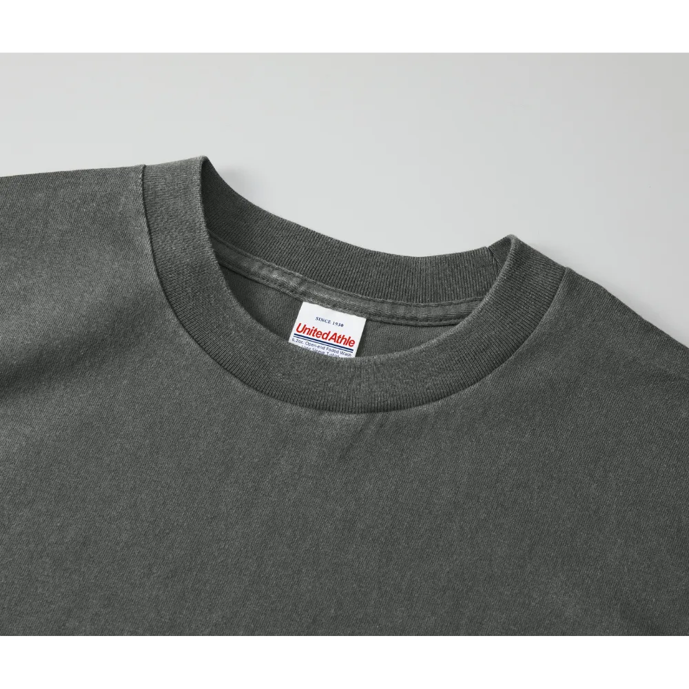 6.2オンス オープンエンド フェードウォッシュ ロングスリーブ Tシャツ（2.1インチリブ）