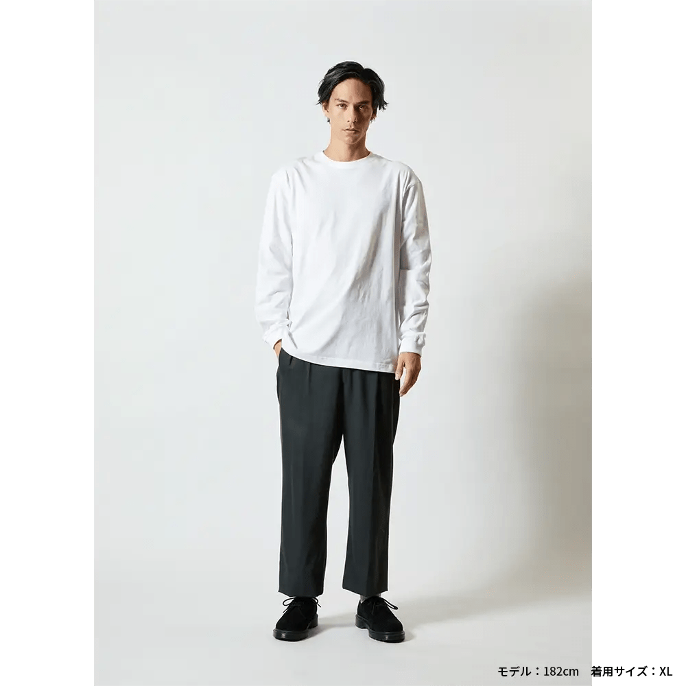 5.6オンス ロングスリーブ Tシャツ（袖リブ有り）