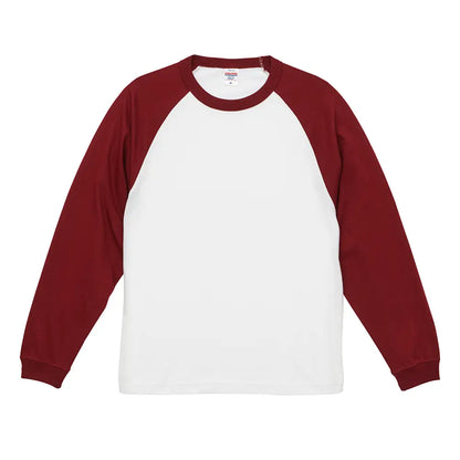 5.6オンス ラグラン ロングスリーブ Tシャツ（1.6インチリブ）