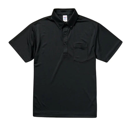 4.1オンス ドライアスレチック ポロシャツ（ボタンダウン）（ポケット付）