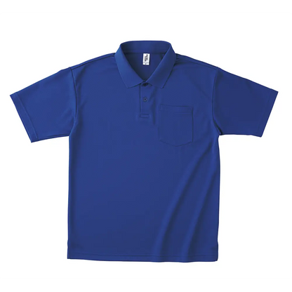 4.3オンス ポケット付き アクティブ ポロシャツ