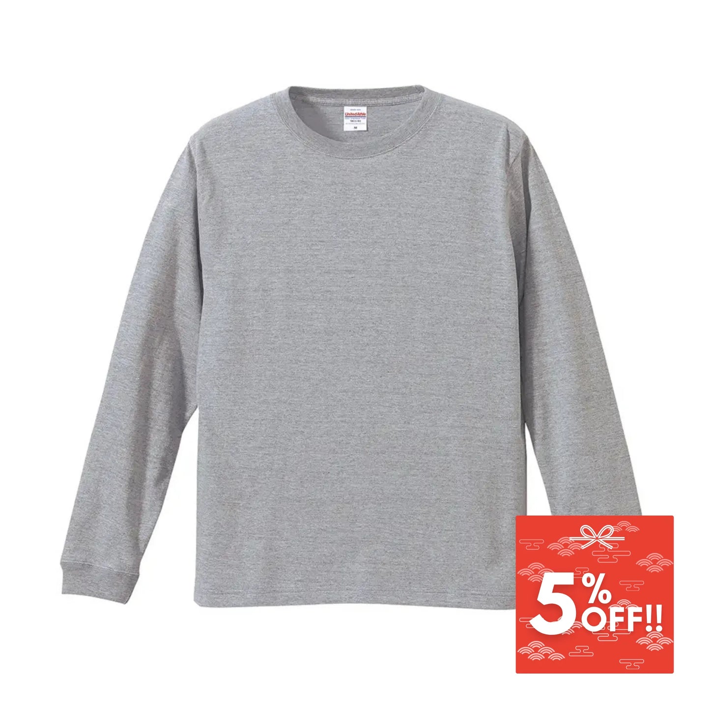 5.6オンス ロングスリーブ Tシャツ（袖リブ有り）