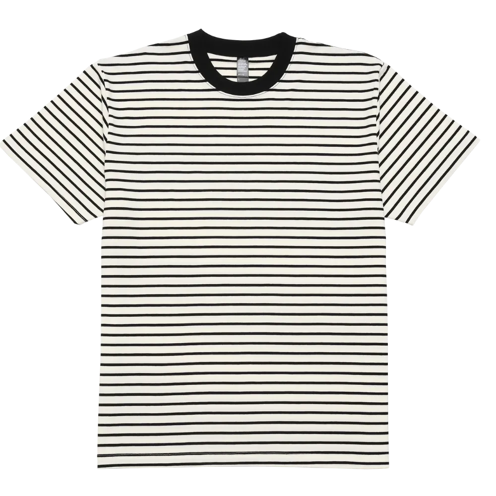 [D-FACTORY]5.3オンス プレミアムコンフォートボーダーTシャツ