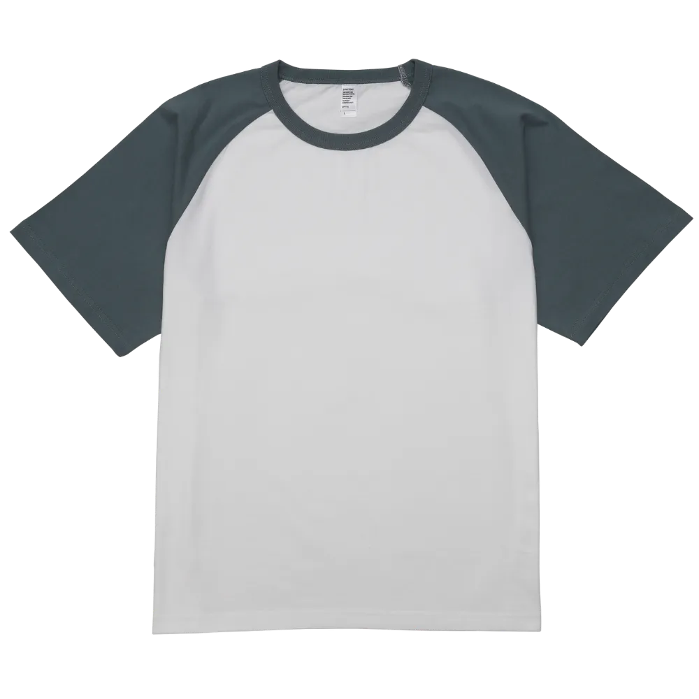[D-FACTORY]6.6オンス プレミアムコンフォートラグランスリーブTシャツ