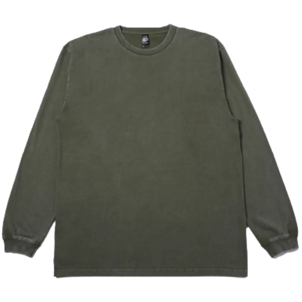 DF1201S 6.6オンス ロングスリーブヴィンテージTシャツ（1.6インチリブ）