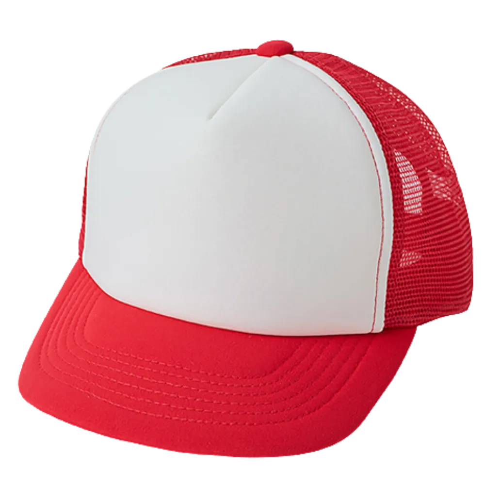 フラットバイザーメッシュキャップ