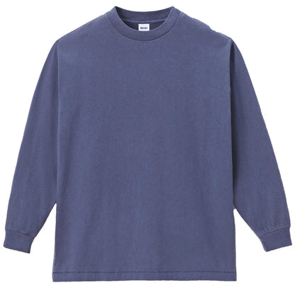 6.5オンスピグメントダイロングスリーブTシャツ