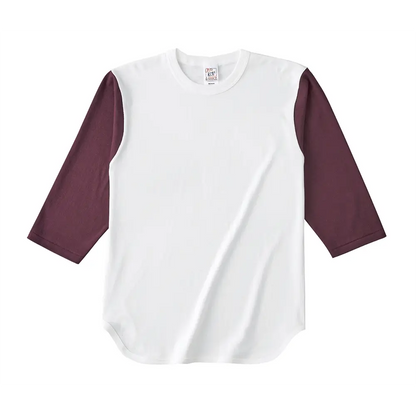 6.2オンス オープンエンド 3/4スリーブ ベースボール Tシャツ