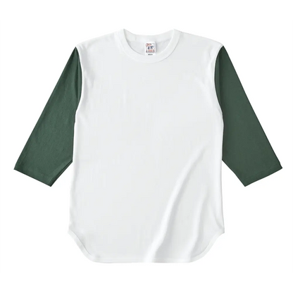 6.2オンス オープンエンド 3/4スリーブ ベースボール Tシャツ