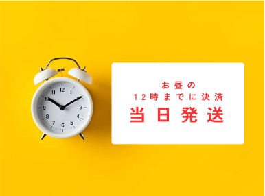 お昼の12時までに決済で当日発送 お昼の12時までに決済で当日発送