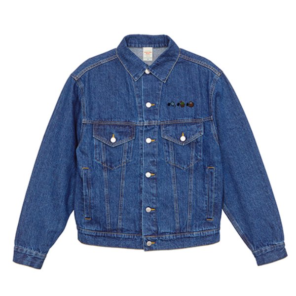 【刺繍】12.0オンス デニム ルーズフィット トラッカー ジャケット - タカハマライフアート