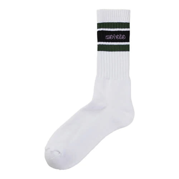 【ネーム刺繍】クルーソックス