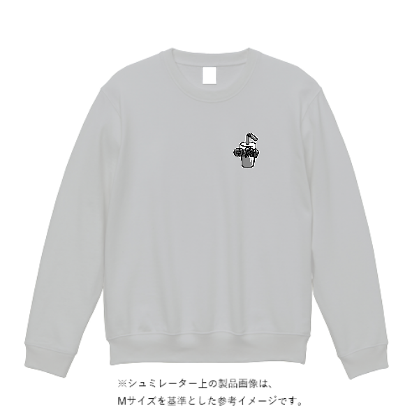 8.4オンス クルーネックライトトレーナー