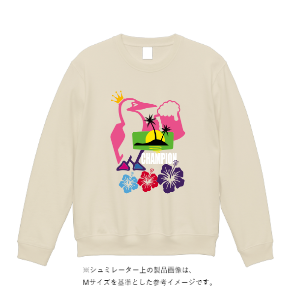 8.4オンス クルーネックライトトレーナー