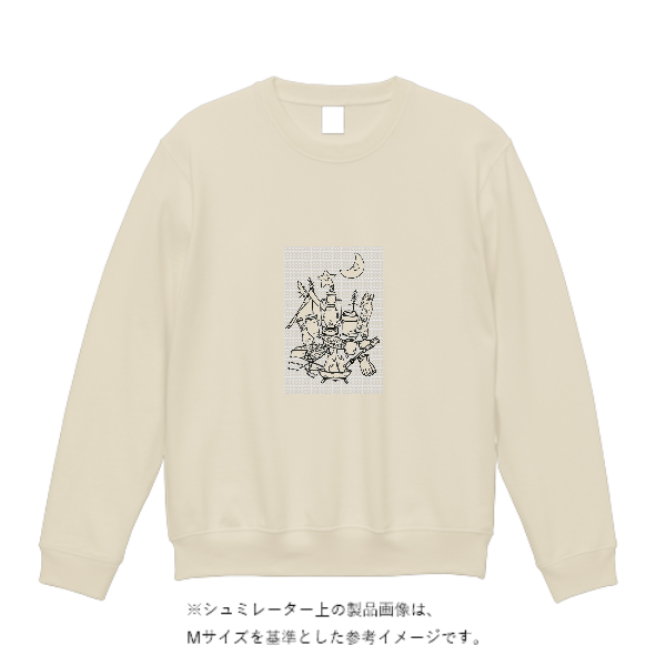 8.4オンス クルーネックライトトレーナー