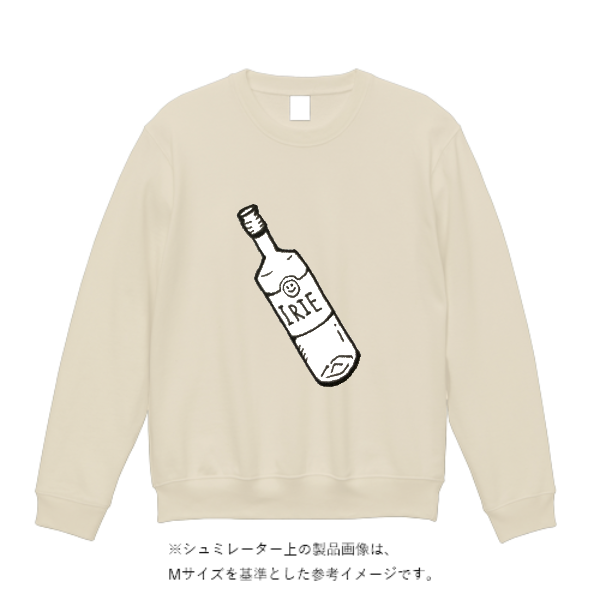 8.4オンス クルーネックライトトレーナー