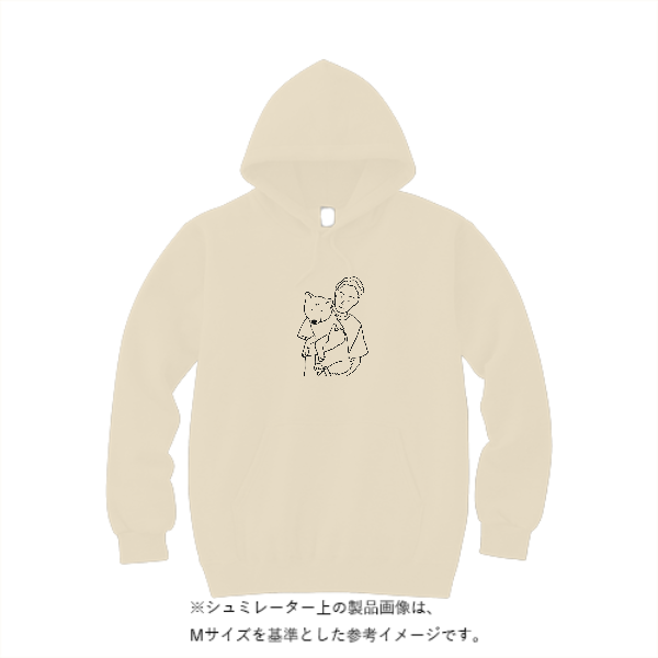 8.4オンス フーデッドライトパーカー