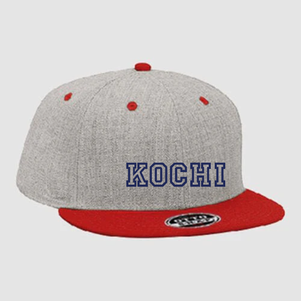 【刺繍】OTTO ヘザーウールブレンド フラットバイザーキャップ(スナップバック)