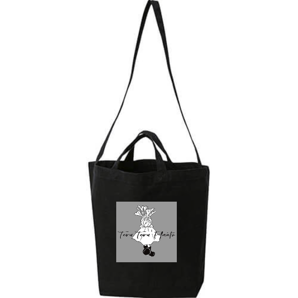 キャンバスショルダートート（ポケット付き）