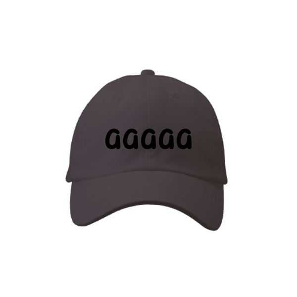 【刺繍】コットン ツイル ロー キャップ