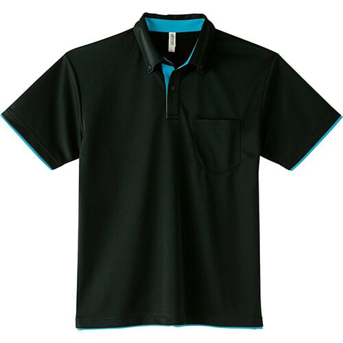 4.4オンス レイヤードボタンダウンポロシャツ（ポケット付） - タカハマライフアート