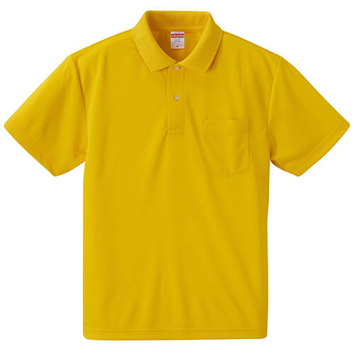 4.1オンス ドライアスレチック ポロシャツ（ポケット付）
